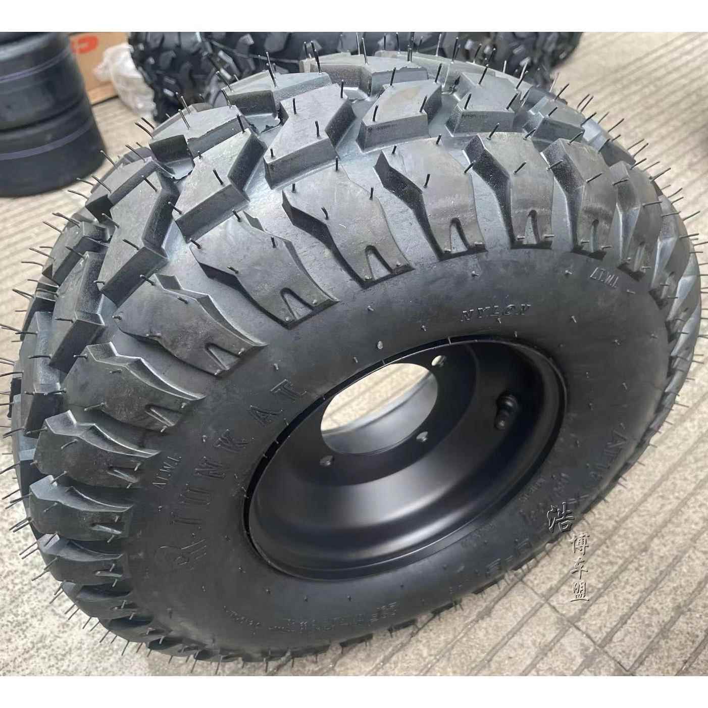 改装四轮卡丁车沙滩车18*7-8寸公路真空轮胎 铁轮毂18*7.00-8