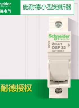 施耐德熔断器底座 OSMFU132 保险管座 Mart OSF32 10x38 导轨安装