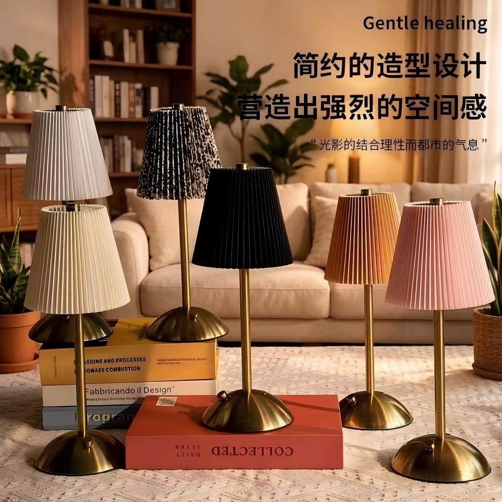 布艺台灯跨境小夜家居摆件小夜灯