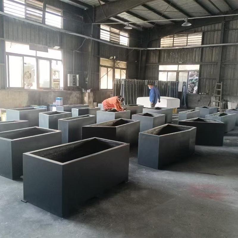 玻璃钢花箱花槽花盆组合长方形室外市政街道商场景观隔断种植方箱