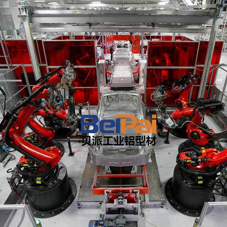 供应贝枣接派焊机器人安全围栏红色防弧防护围栏厂家定制加光工