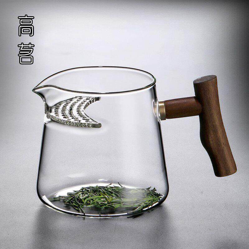 玻璃容公道杯茶一体大量泡器带茶滤网月牙过滤绿漏茶杯专用SFH茶