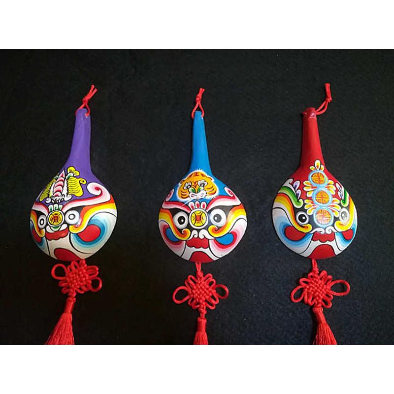 鼎麓 宝鸡民间工艺品 桐木小马勺脸谱 儿童喜爱小装饰挂件 脸谱