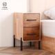 迷你超窄实木床头柜北欧简约小户型木质卧室双层抽屉创意收纳家俱