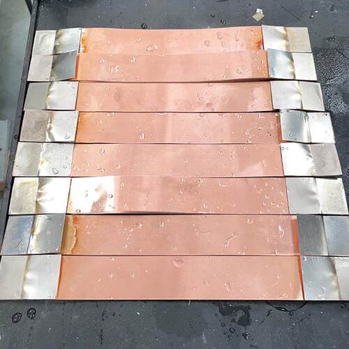 高分子扩散焊接铜箔铜巴铜排镍片新能源软连接Busbar焊接样品