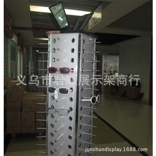 新款太阳镜落地眼镜展示货JS-C013架0铝合金包边转眼镜眼展示架旋