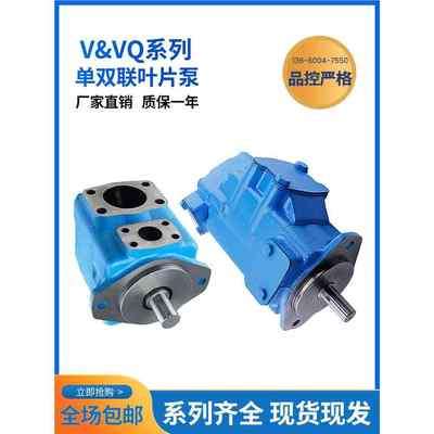 定量叶片泵20V25V35V45V单联液压泵2520V3520V4535V高压双联油泵