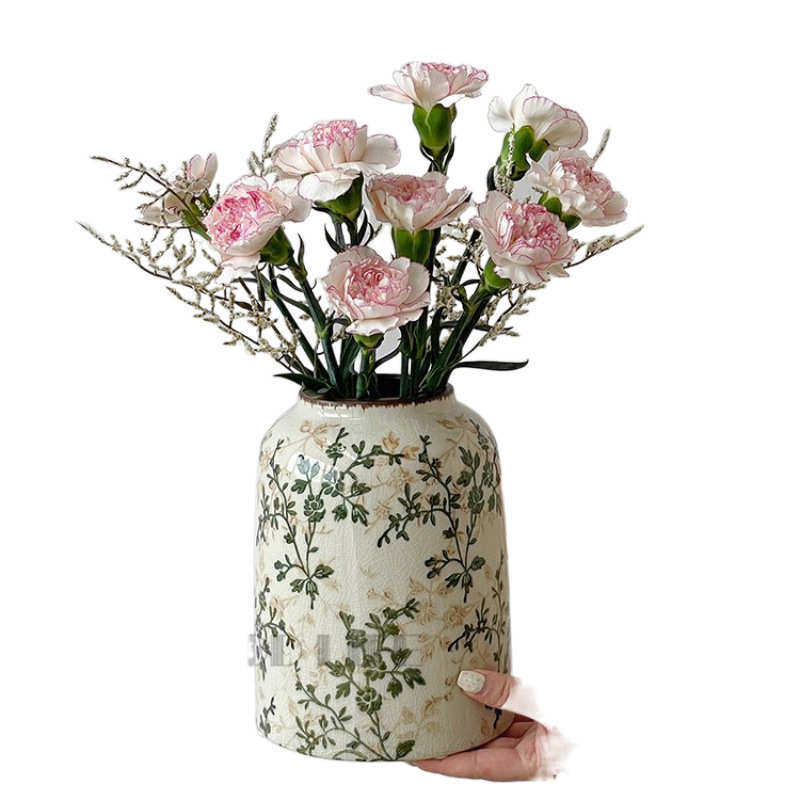 繁花复古陶瓷花瓶摆件客厅水培插花创意高级感田园风装饰品新呗欧,家居饰品,花瓶,淘宝优惠券,粉丝福利购,淘宝优惠卷