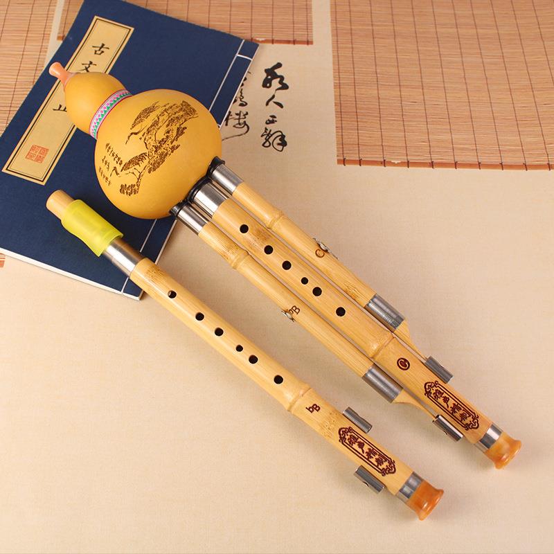 楠竹双调葫芦丝丝C降B葫芦学生初学演奏葫芦调丝可LXU拆卸学校采