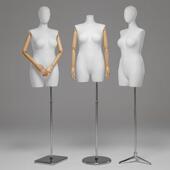 店橱窗展示架全身女装 模特道具女半身人台服装 店模特架子 胖版 大码