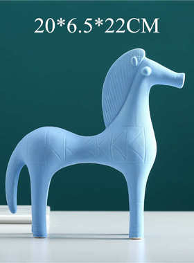 北欧风现代简约黑白条纹猫咪摆件儿童房样板间客厅玄关电视柜摆设