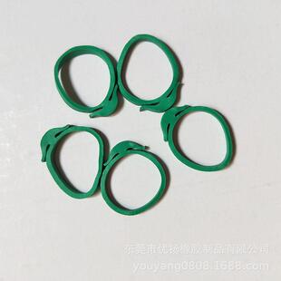 生产蓝色保高弹力环橡皮筋蘑菇头型橡RGD皮钩筋锚型橡皮筋