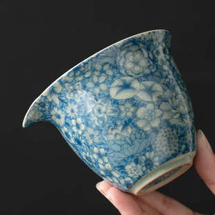 便携式汝窑旅行茶具小套装百花手抓泡茶壶茶杯简易户外露营快客杯