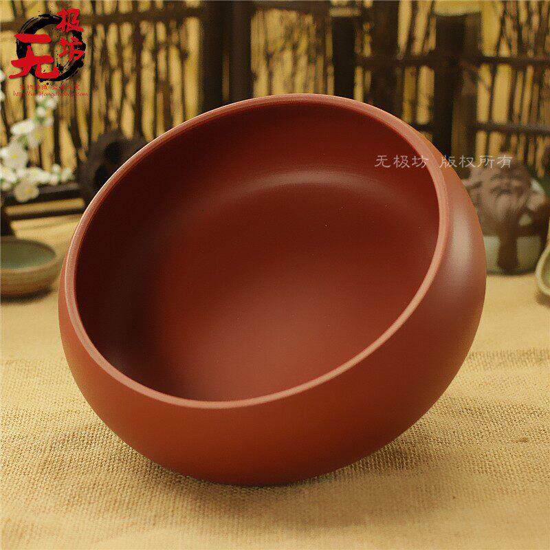 紫砂大号茶洗功夫茶具笔洗茶杯洗水洗简约水盂黑红紫烟灰缸茶道配