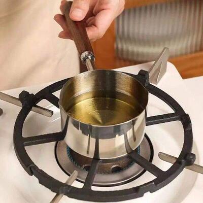 Dripping Sauce Pot Wooden Handle Milk Pan 304 Stainless