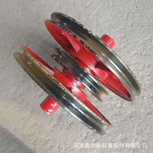 厂家供应 天车10T铸钢滑轮组 吊钩用轧制滑轮 起重热轧滑轮片