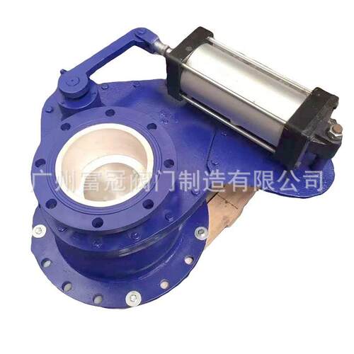 Z643TC-10C气动陶瓷旋转阀陶瓷耐磨干灰进料阀陶瓷摆动式圆盘阀