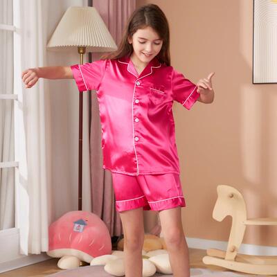 Hehe Poetry Children's Short sleeved Shorts Pajamas Home