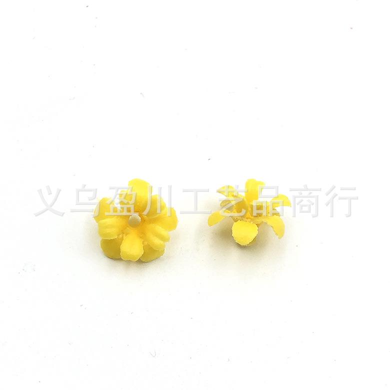 1cm两层小花头仿真塑料植物假花朵配件盆栽造景把束水草配件