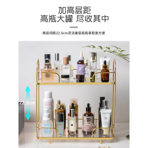 双庆家居轻多能落地置物架大容量收架太空铝收3389纳纳架奢双功层