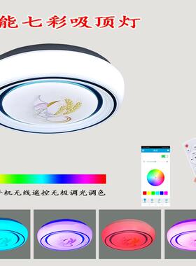 简约吸顶灯led现代圆形家用客厅灯主卧室灯北欧房间书房灯具极简