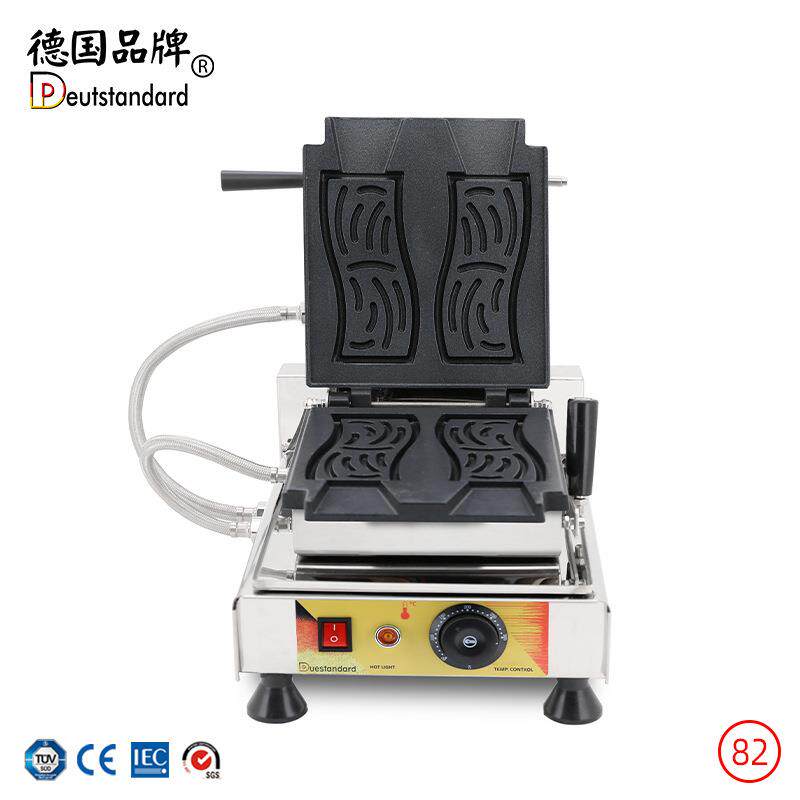 两片土豆条纹华夫饼摆摊小吃设备便携220-110V50-60Hz跨境改插头