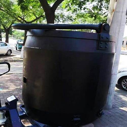 凿井矿用座钩式 底卸式吊桶容量大操作简单1方座钩吊桶 物料桶
