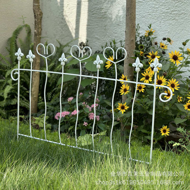 花园花坛隔断围栏栅栏挡板篱笆庭院装饰花架铁线莲爬藤架户外铁艺