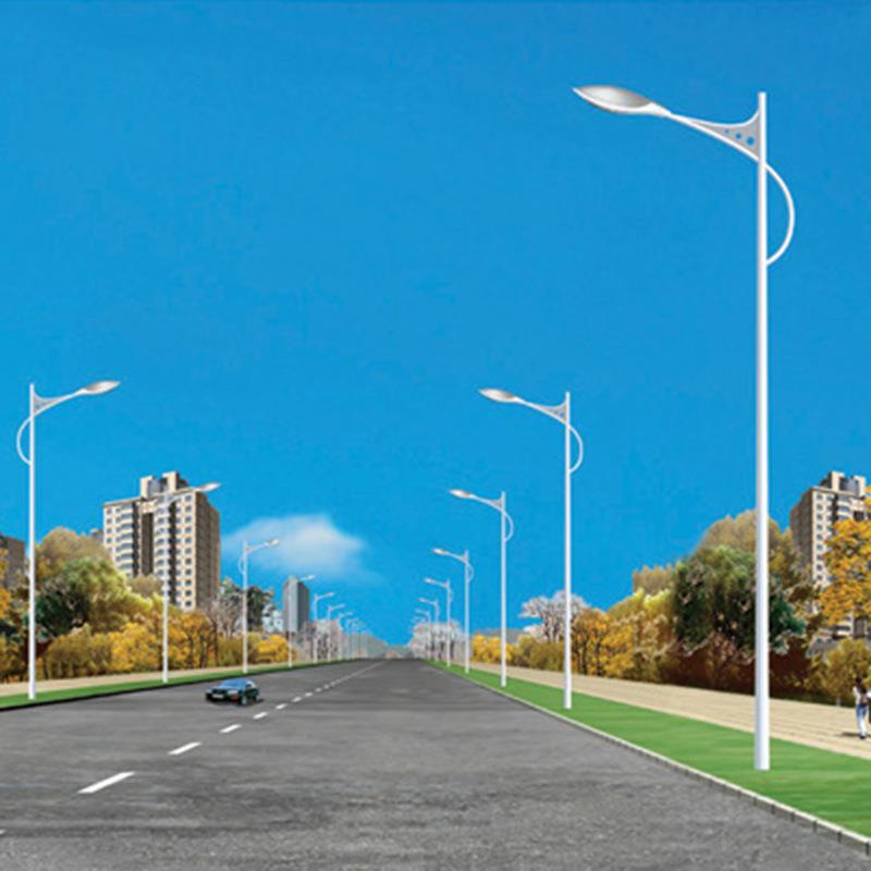 厂家LED路灯户外灯道路灯单臂路灯市电100Wled双臂户外道路灯