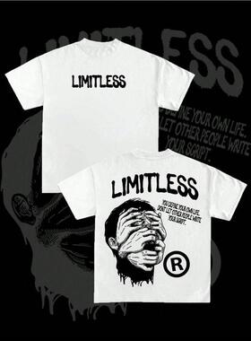 Men's Regular Fit Limitless Print Round Neck Tee, Casual