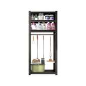 A12阳台置物架家政柜扫把拖把储物架清洁工具收纳柜保洁柜杂物铁