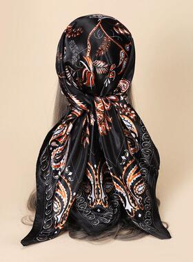 90CM cashew simulation silk square scarf temperament