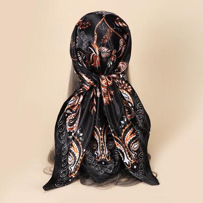 90CM cashew simulation silk square scarf temperament