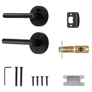 美式 卫生间门锁浴室隐私把手锁快解锁房门通道门锁快开执手锁