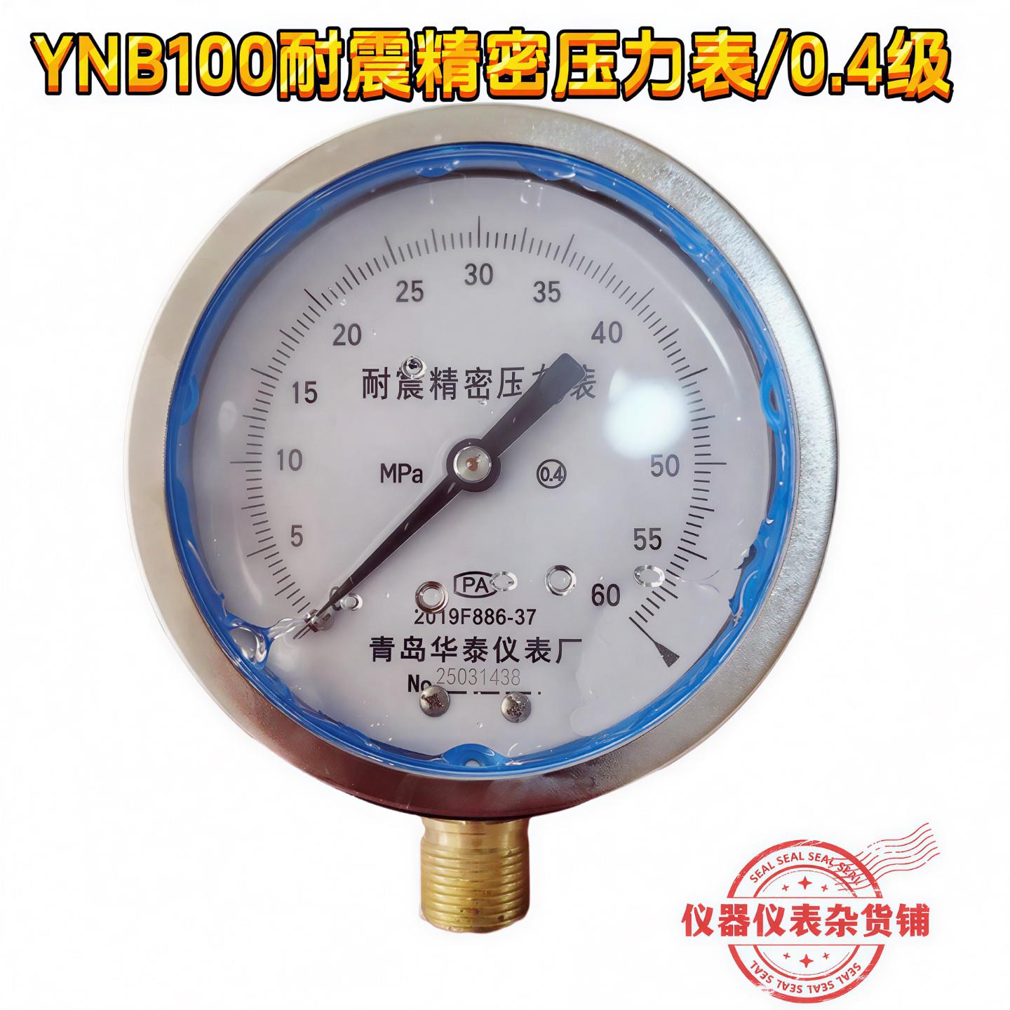 青岛华泰 YNB100耐震精密压力表 0.4级抗震高精度压力表 一表多用