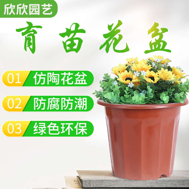 ll塑料胶花盆加厚耐用厂家直销一次性种花育苗盆特大号小号家用清