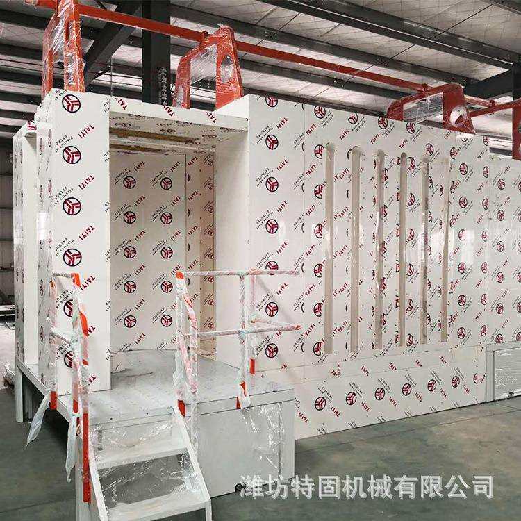 静电涂装机喷粉设备喷粉柜大旋风三明治PP喷粉房高温烤漆房
