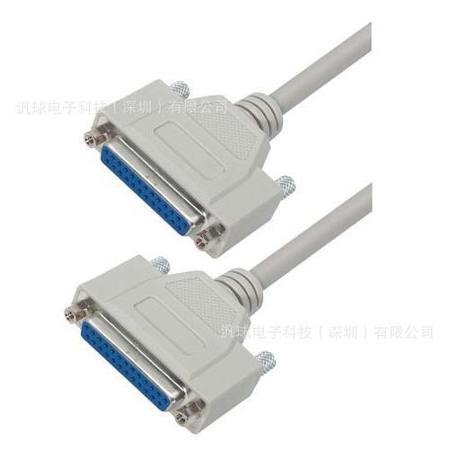 L-COM CSMN25FF-5 优良D-Sub模制线缆连接器 DB25母头/母头 现货