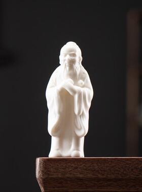 正品小号式历弘史中物陶瓷摆件关公人老子孔子一法师佛像玄学好物