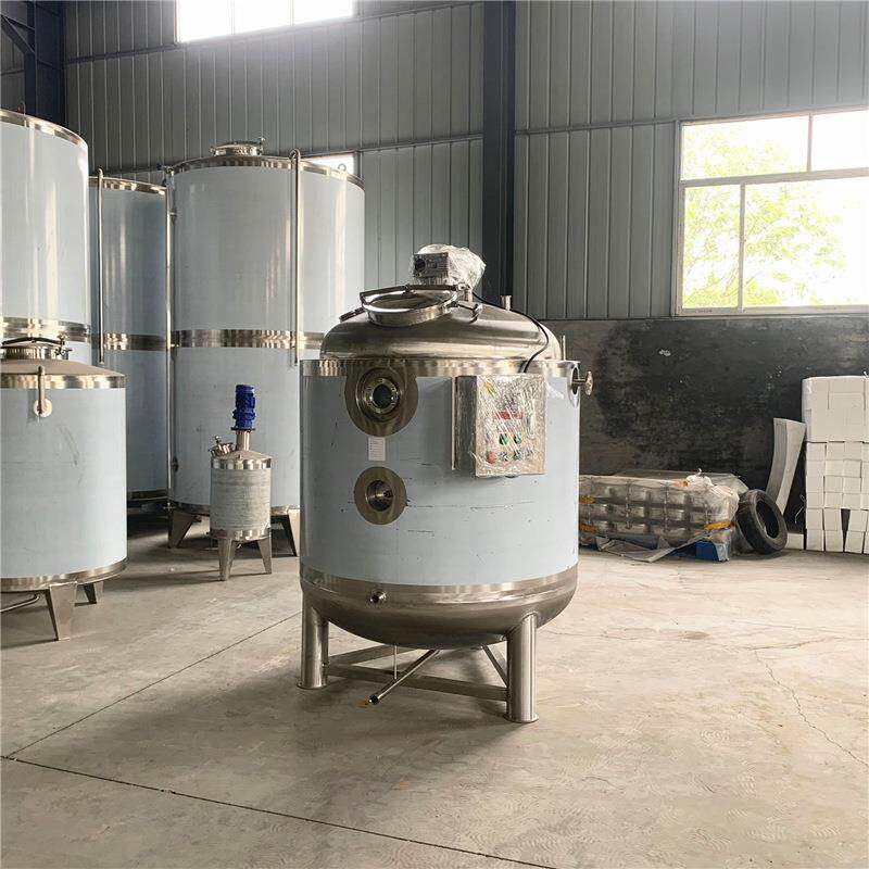 果汁饮料调配罐酶解罐移动式磁力搅拌罐不锈钢投料仓升降搅拌罐