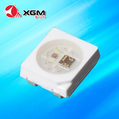 XGM3528幻彩灯珠四脚内置IC可编程超高亮炫彩3528幻彩灯珠LED光源