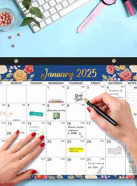 Calendar2025 planner Wall Desk Calendar Monthly Yearly views