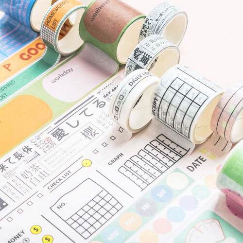 4 pcslot Good life series Washi Tape Diy Decorative Scrapbo