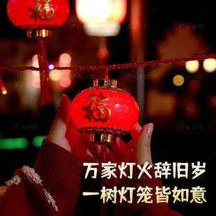 流光溢彩高亮款大板】新款太阳能红灯笼彩灯串户外防水庭院灯过年