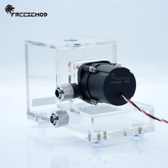 FREEZEMOD工业笔记本水冷GQSX-T1全透明一体水箱500L/H容量600ML