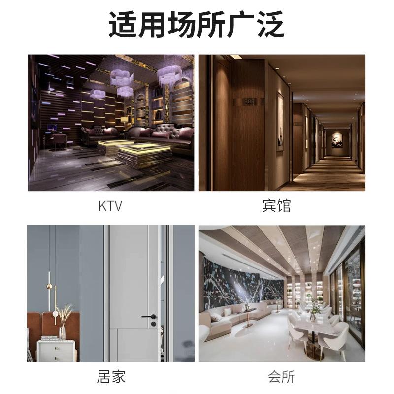 免漆碳晶门门复合门民宿卧室防隔音木门105火平开实木门静音门设图片
