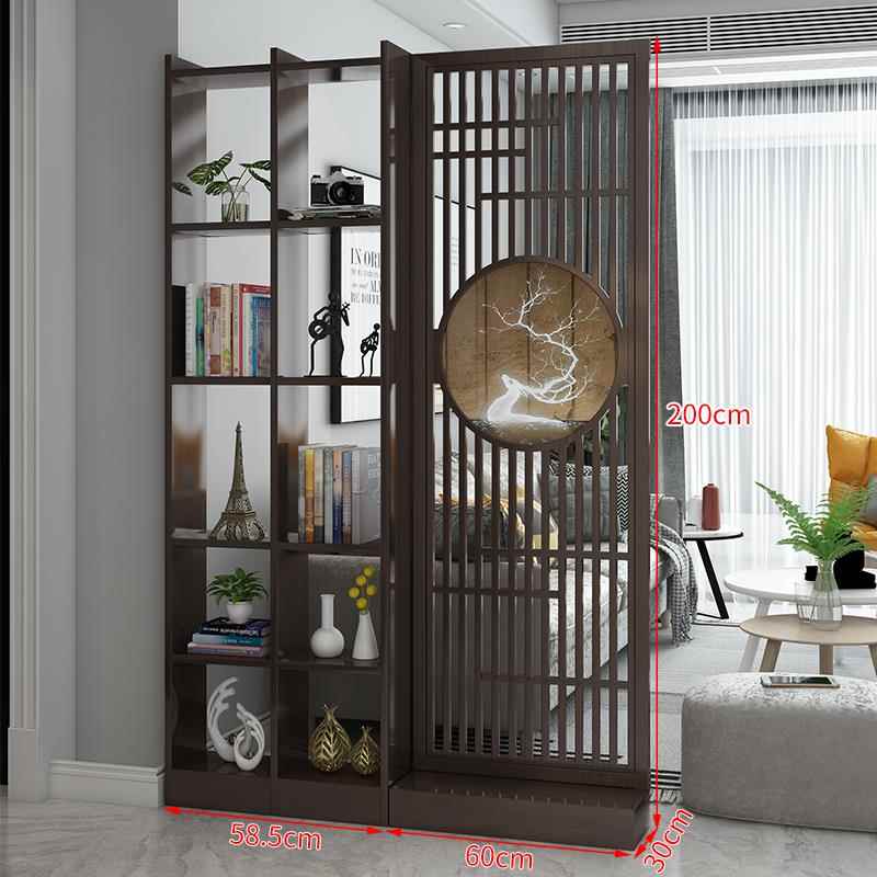 正品中式屏风隔断客厅实木镂空落地栅栏室遮挡关家用进门入新卧户