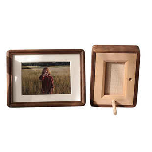榫卯实木相框摆台6寸7寸8寸a34宝宝儿童照相册框桌面摆件厂家批发