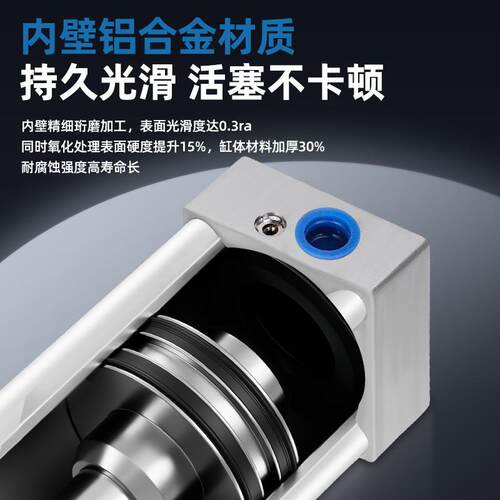 HBQD洪备冰气动SISDJ标准气缸小型气动元配大全机械设亚件德客件