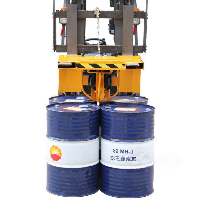 现货供应YL4叉车用搬运夹油桶吊具四油桶夹钳铁桶塑料桶勾爪鹰嘴